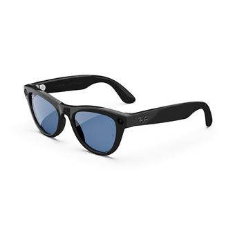 Ray-Ban Meta Skyler Noir brillant et bleu céruléen