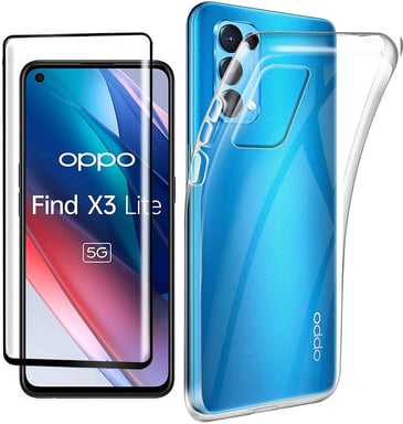 OPPO Find X3 LITE 5G tpu et protection écran full noir
