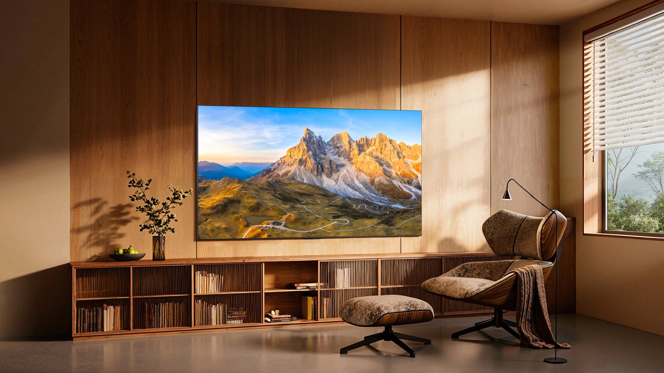 TV TCL QLED C8L 65C8L 65 4K UltraHD 144Hz Smart TV Google TV Dolby Vision IQ FreeSync - vue 3