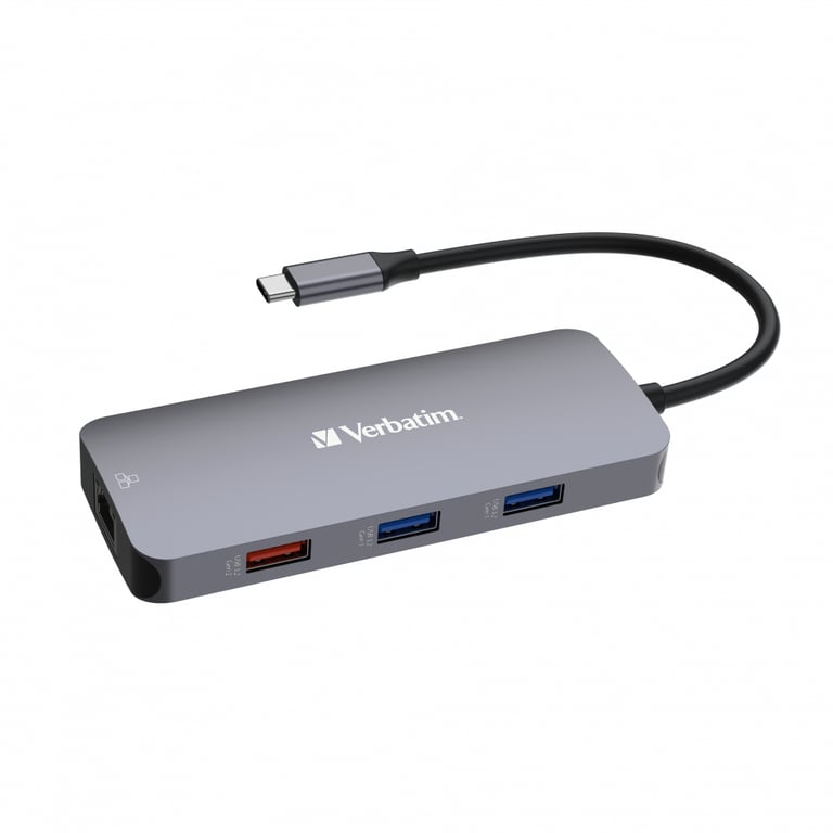 Verbatim USB C Pro Multiport Hub 9 Port CMH 09 - vue 3