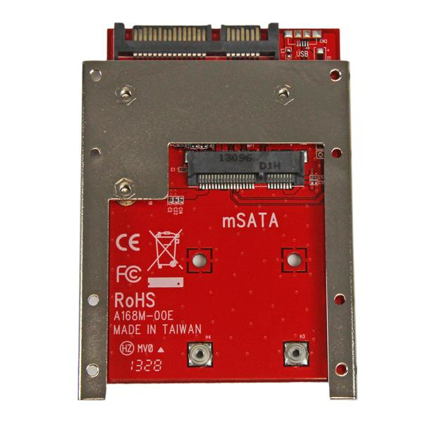 Adaptateur mSATA SSD vers SATA 2,5 StarTech SAT32MSAT257 – 6 Gb/s - vue 3