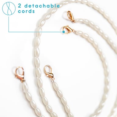 imoshion Coque avec dragonne + bracelet - Perles pour Apple iPhone 13 Pro - Transparent