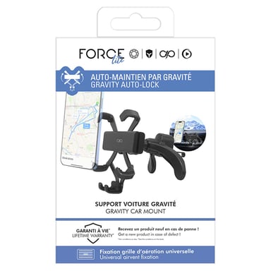 Supporto per auto per smartphone da 4'' a 6,9'' da fissare alla griglia di ventilazione