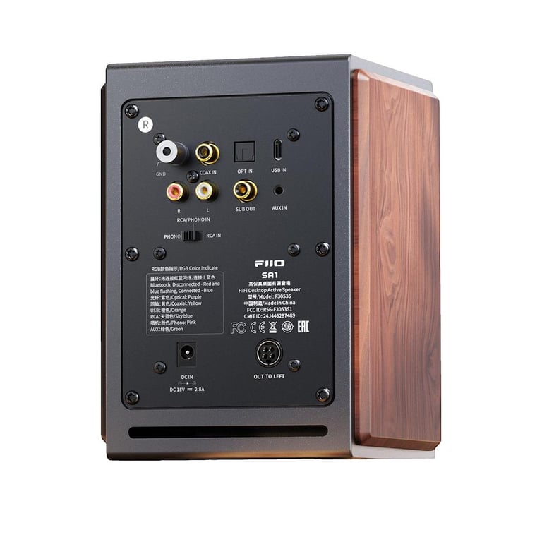 Enceinte bibliothèque FIIO SA1 Haut parleurs Hi Fi Filaire - vue 2