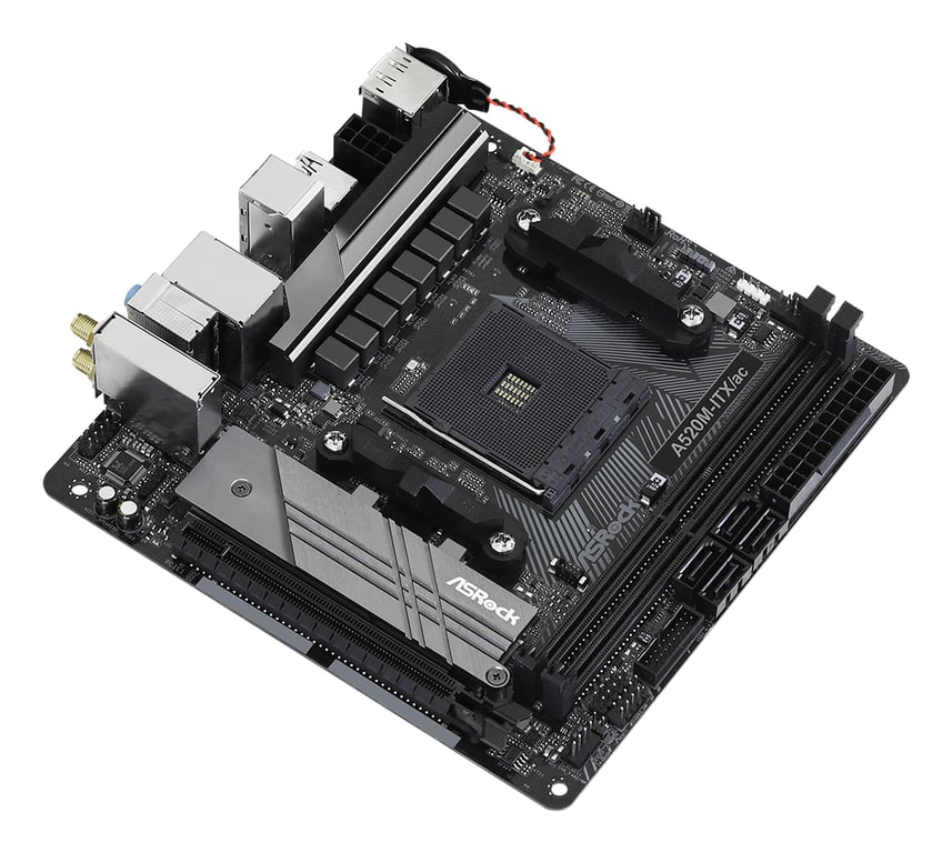 Asrock A520M ITXac Emplacement AM4 micro ATX Neuf - vue 3
