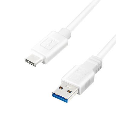 LogiLink CU0175 câble USB USB 3.2 Gen 1 (3.1 Gen 1) 1,5 m USB A USB C Blanc