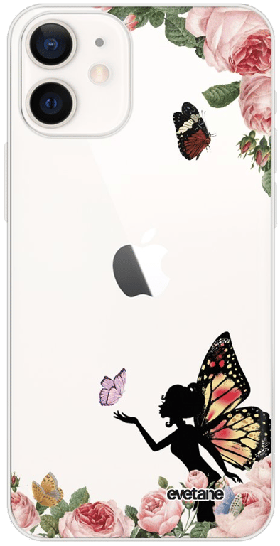 Evetane Coque compatible avec iPhone 12 mini 360 intégrale coque avant arrière resistant fine protec