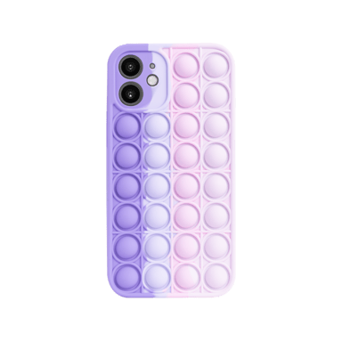 Custodia Popping Bubble per Apple iPhone 12 mini, Rosa Viola