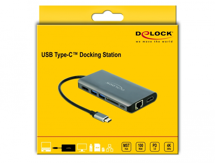 DeLOCK 87683 station d'accueil Avec fil USB 3.2 Gen 1 3.1 Gen 1 Type C Neuf - vue 2