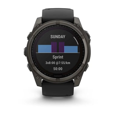 Garmin fenix 8 3,56 cm (1.4'') 51 mm Digital 280 x 280 Pixeles Pantalla táctil Titanio Wifi GPS (satélite)