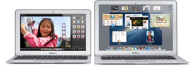 MacBook Air Core i5 (2012) 11.6', 1.7 GHz 128 Go 4 Go  HD Graphics 4000, Argent - AZERTY