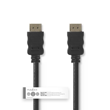 Nedis CVGT34000BK150 Cavo HDMI 15 m HDMI tipo A (standard) 2 x HDMI tipo A (standard) Nero