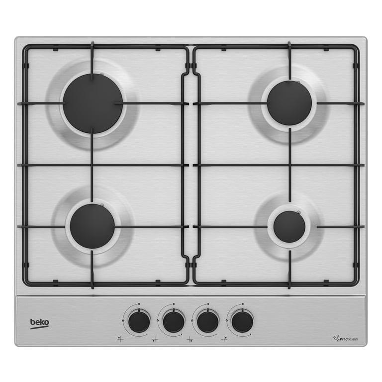 Table De Cuisson Gaz Beko HIAG64223S – 4 Brûleurs Haute Efficacité - vue 2