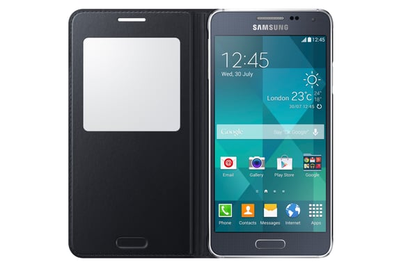 Samsung EF-CG850B coque de protection pour téléphones portables Folio porte carte Argent Samsung Galaxy Alpha