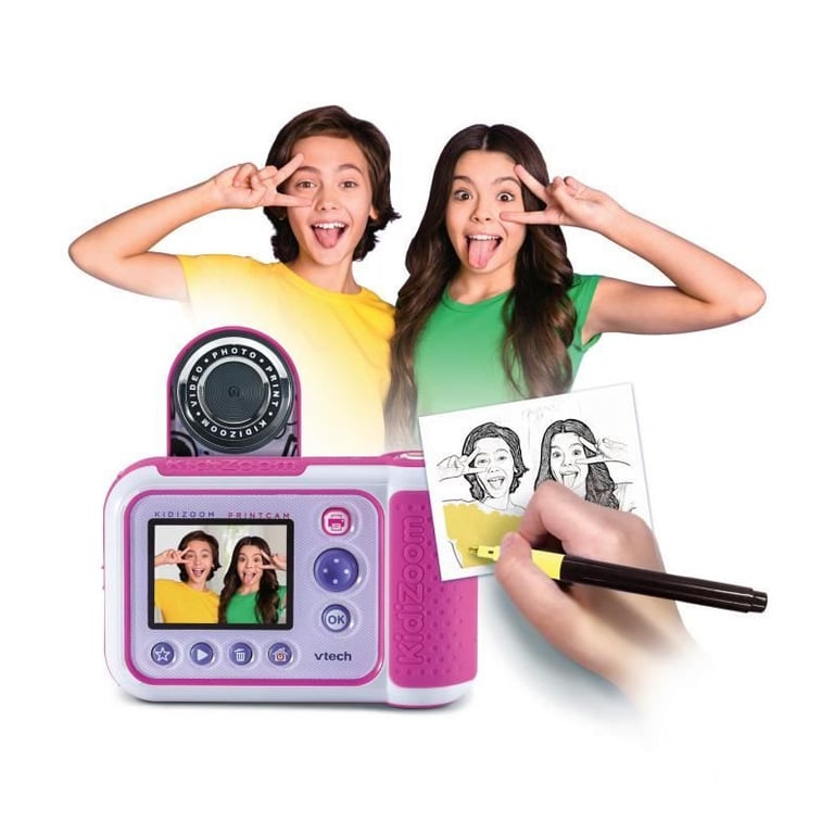VTECH KIDIZOOM PRINT CAM (ROSE) - Neuf