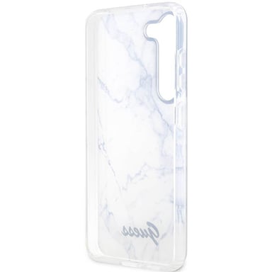 Funda Guess Marble para Samsung Galaxy S23+, blanca