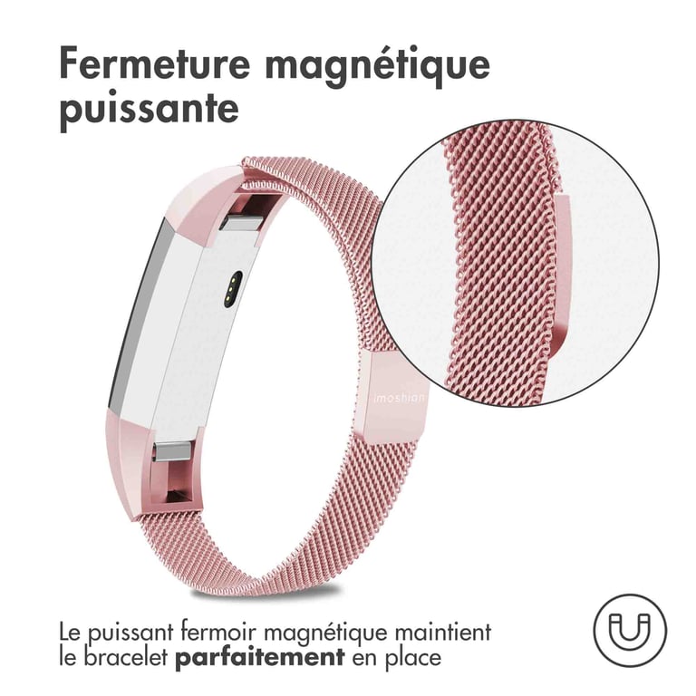 Bracelet Fitbit Alta HR 20mm Magnétique Milanais - vue 2