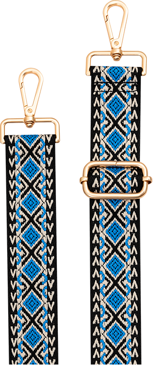 Bandoulière Lanière Universelle Amovible Brésilienne Bleu Klein Bigben - Neuf