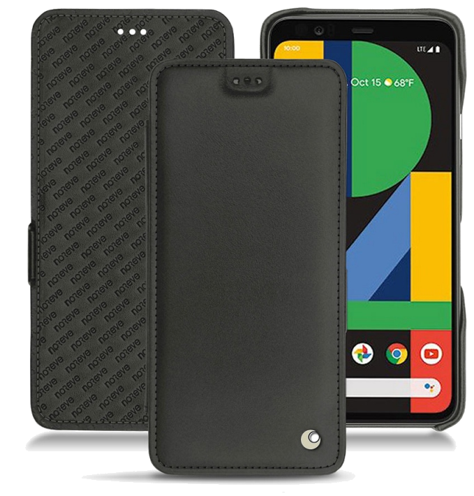 Housse cuir Google Pixel 4 - Rabat horizontalNoir