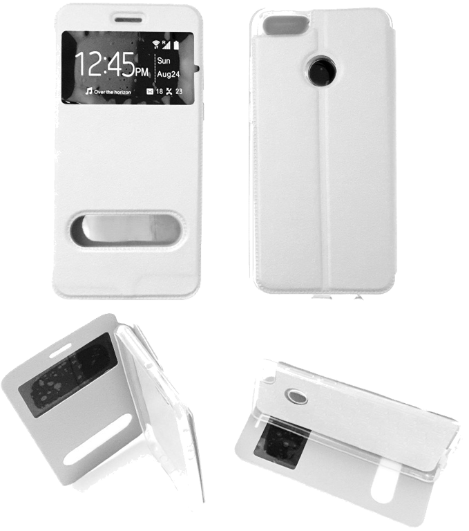 Etui Folio compatible Blanc Huawei Honor 7X