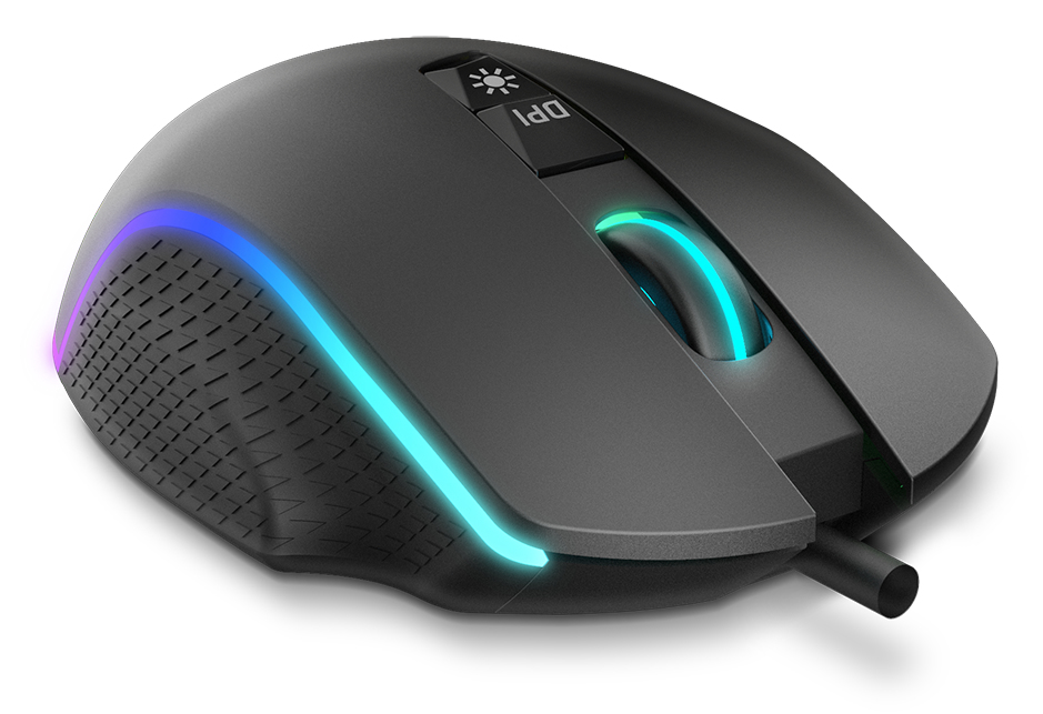 Souris Krom NXKROMKEOS – Gaming, Optique 6400 DPI, RGB, 7 Boutons - vue 3