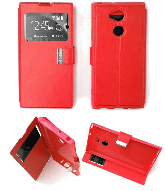 Etui Folio compatible Rouge Sony Xperia XA2 Ultra