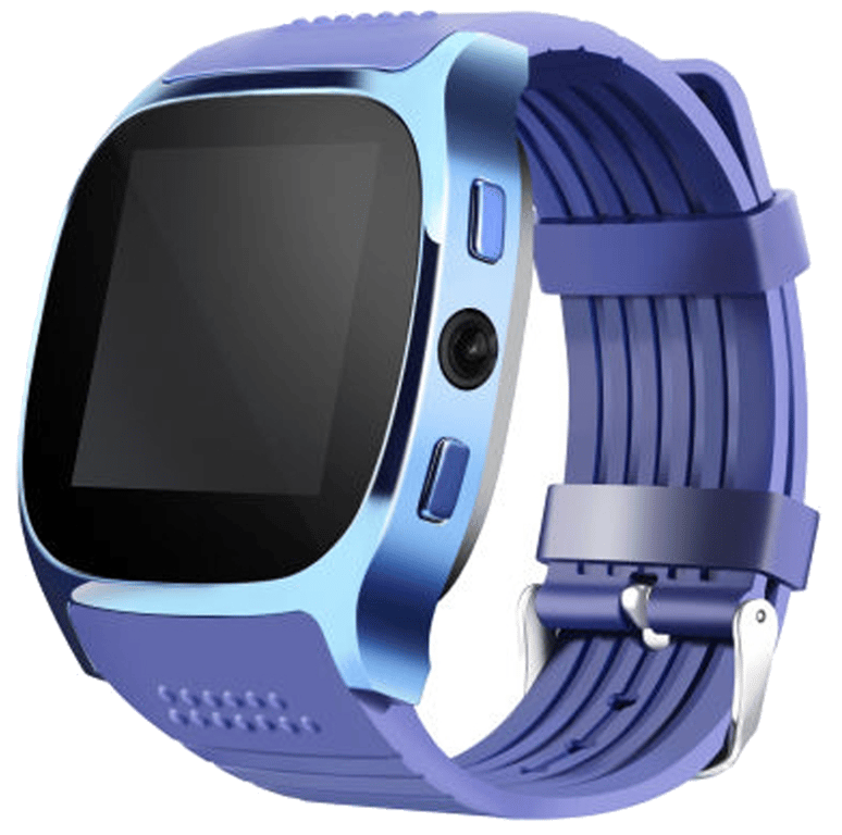 Montre Connectée Bluetooth V 3.0 Caméra GSM Podomètre Anti-Perte Radio Fm Bleu YONIS