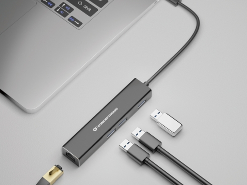 Conceptronic DONN07B station d'accueil USB 3.2 Gen 1 3.1 Gen 1 Type C Neuf - vue 5