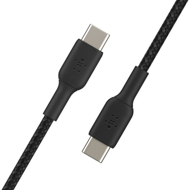Cavo intrecciato da USB-C a USB-C BOOST CHARGE? (1 m), nero