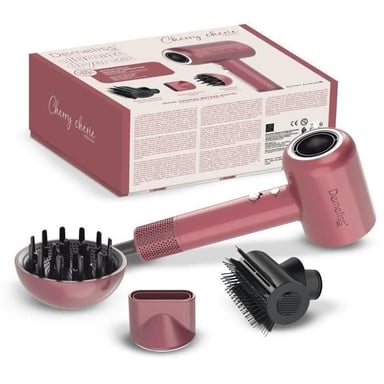 Secador de pelo - DEMELISS - ULTIMATE DRYER SET - Difusor magnético - 1600 W - Cherry Chérie
