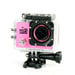 Camera Embarquée Sports Wi-Fi LCD Caisson Étanche Waterproof HD 12 Mp Rose 16Go YONIS
