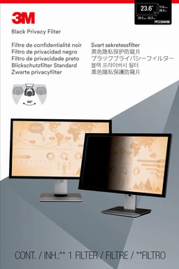 3M Filtro de privacidad para monitor panorámico de 23,6