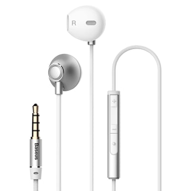 Baseus NGH06-0S auricular y casco Auriculares Alámbrico Dentro de oído Llamadas/Música Blanco