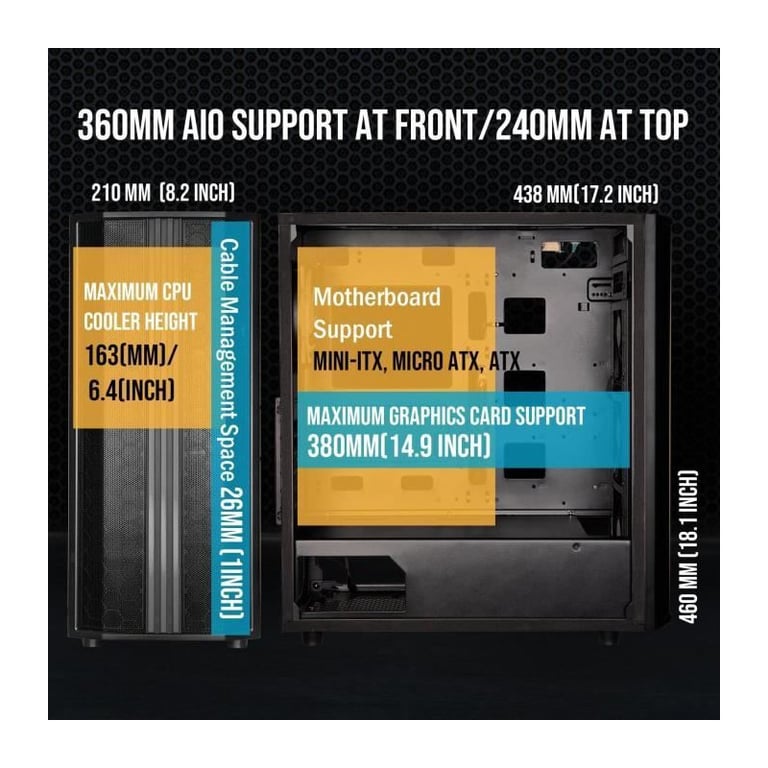 BitFenix Saber Mesh - vue 3