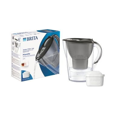 Carafe filtrante BRITA Marella 2.4 L graphite + cartouche Maxtra PRO