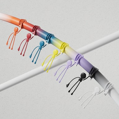 Xoopar Câble Multi USB 3 en 1 - Long Cable de Charge Rapide 1m20 - 60W de Puissance - Port USB USB-C Lightning - Compatible tous les Smartphones - Xoopar Mr Bio Long Fast Violet