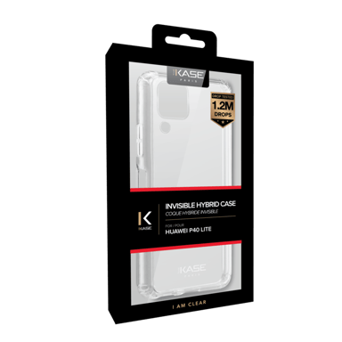 Coque hybride invisible pour Huawei P40 Lite, Transparente