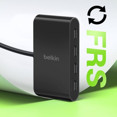 Belkin Concentrador USB C Power Delivery 100W 4x USB C Sincronización Rápida Negro