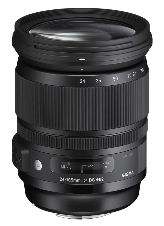Objectif reflex Sigma 24 105 mm f4 DG OS HSM pour monture Nikon - vue 3