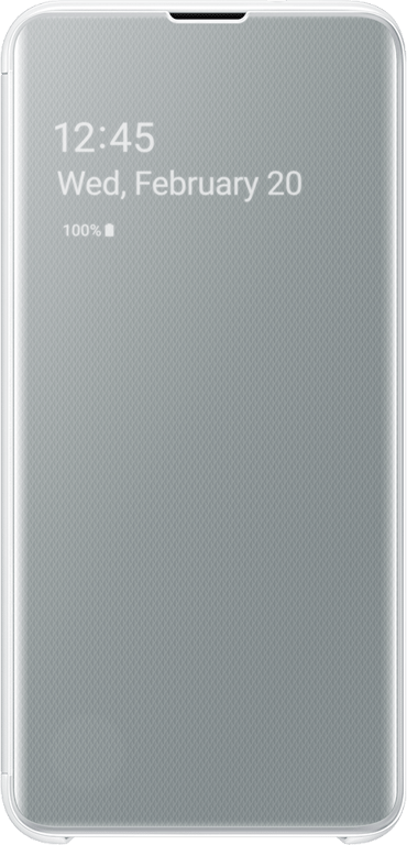 Etui Samsung Galaxy S10e Clear View Cover - Blanc