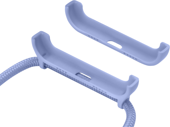 Coque détachable 2-en-1 en bandoulière pour Apple iPhone 12 mini, Violet Lilas