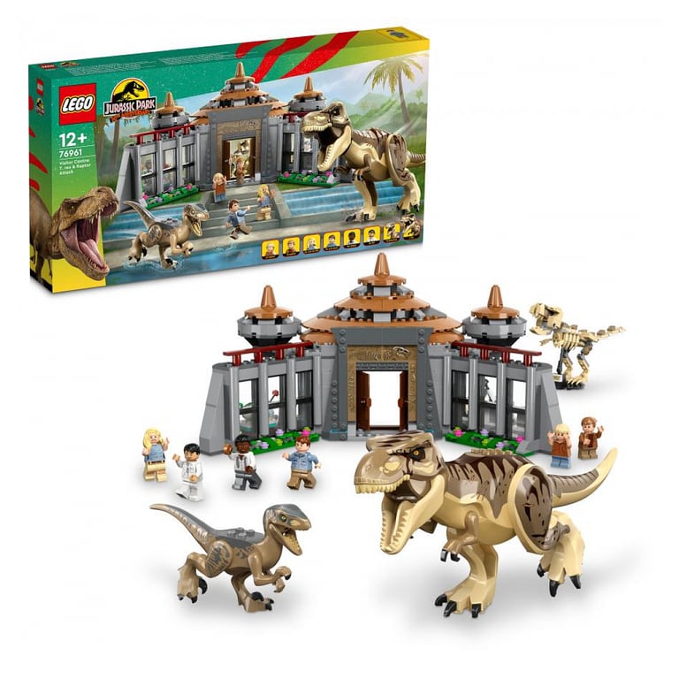 LEGO 76961 : Centre des Visiteurs - L'Attaque du T. rex et du Vélociraptor - Neuf