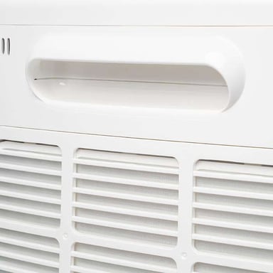 Deumidificatore Meaco DD8L, per interni, a basso consumo, 12L/giorno, sistema intelligente, compatto, silenzioso, controllo grafico, tecnologia avanzata.