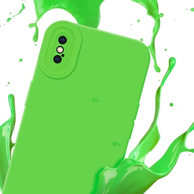 Coque pour Apple iPhone XS MAX en FLUID VERT Housse de protection Étui en silicone TPU flexible