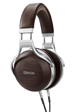 Denon AH-D5200 Écouteurs Avec fil Arceau Marron, Argent - Neuf