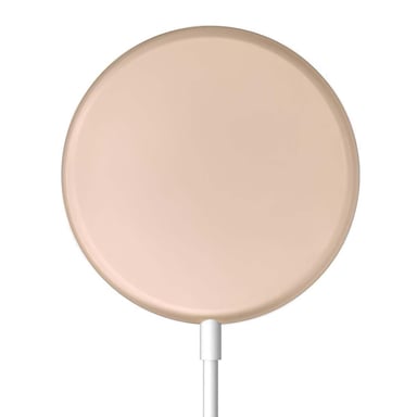 Crong Cargador MagSafe Inalámbrico de Inducción Qi 15W Compatible con iPhone Dorado