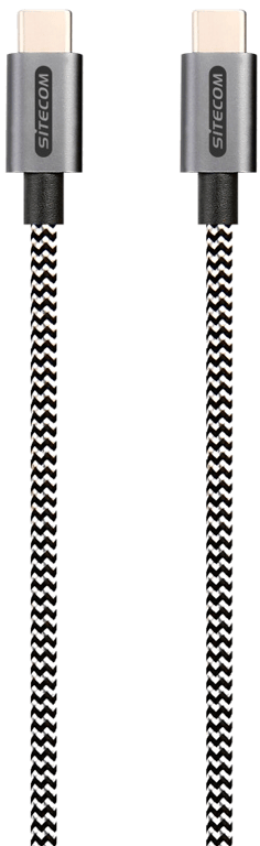 Câble USB 2.0 - USB-C/USB-C Plaqué or Tissus 1,00m CA-030