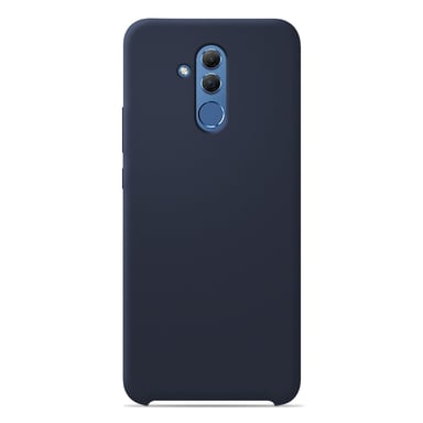 Coque silicone unie Soft Touch Bleu nuit compatible Huawei Mate 20 Lite