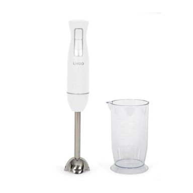 Frullatore a immersione con ciotola - LIVOO - DOP245W - 400 W - 2 velocità - Bianco