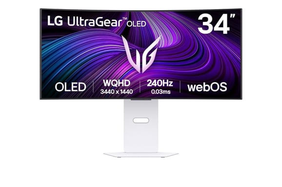 LG 34GX90SA-W 34'' 3440x1440 240Hz OLED Curvo HDR400 G-SYNC FreeSync Blanco Smart USB-C